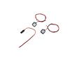 Luqeeg LED RC Car Headlights, 12 mm, Adjustable Metal Brackets, White view 4