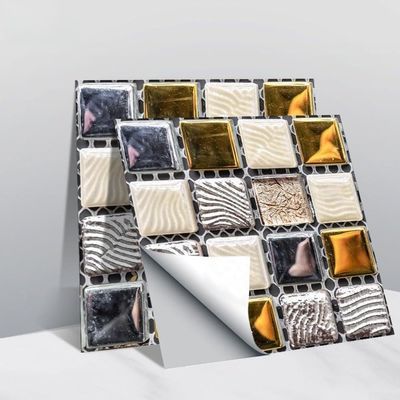 Glitter Mosaic Wall Tiles, 10 Pieces