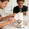 Cat Paper Roll Holder | Wooden Cat Stool view 2