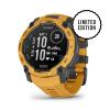 Garmin Instinct 3 45 mm Solar Rugged Outdoor GPS Smartwatch with Integrated Flashlight, Alpine Rush Collection, Limited Edition, Sunburst with Sunburst/Gray Band Bundle view 2