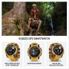 Garmin Instinct 3 45 mm Solar Rugged Outdoor GPS Smartwatch with Integrated Flashlight, Alpine Rush Collection, Limited Edition, Sunburst with Sunburst/Gray Band Bundle view 3