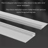 Aluminum Door Brush Strip Draft Excluder, H-Type, Silver, 130 cm (4 cm Bristles) view 2