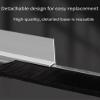 Aluminum Door Brush Strip Draft Excluder, H-Type, Silver, 130 cm (4 cm Bristles) view 3