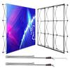 Foldable Poster Stand with Stabilizing Supports and Carrying Bag view 1