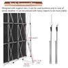 Foldable Poster Stand with Stabilizing Supports and Carrying Bag view 2