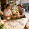 Heart-Shaped Flower Arrangement Stand view 4