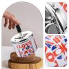 HOOWIFFY Polished Metal Ashtray, Sturdy Tinplate, Automatic Round Ashtray for Offices and Bars view 3