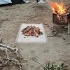TEHAUX Foldable Stainless Steel Fire Safety Grate with Smooth, Easy-Clean Surface view 4