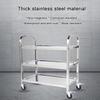 Removable Stainless Steel Cart with Locking Wheels for Kitchens, Hotels, and Restaurants view 2