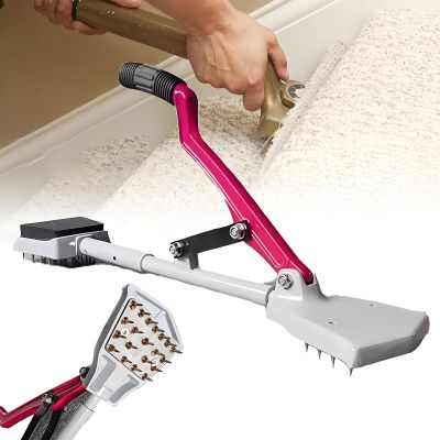 Portable Carpet Stretcher Set with Knee Kicker for Pattern Matching and Seam Repair