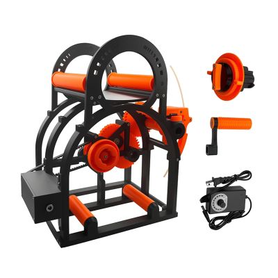 Electric Filament Respooler with Adjustable Speed and Handle for Efficient Winding onto 20 cm Spools