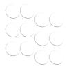 NAMOARLY Transparent Glass Table Spacers, Reusable Bumpers, 12-Pack view 1