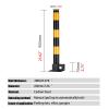Foldable Safety Barrier with Automatic Locking for Bike Paths and Sidewalks, Portable and Easy to Use view 2