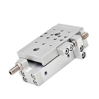 ATDJKVYH HLQ12 Air Cylinder, 12 mm Bore, Compact Sliding Cylinder with Recirculating Linear Ball Bearing, Pneumatic, with Magnet -S (HLQ12X50S, -BS)
