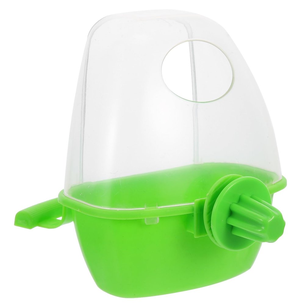 PERSELOSO Hanging Plastic Parrot Feeder, Green