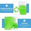 PERSELOSO Hanging Plastic Parrot Feeder, Green view 3