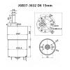 JGB37-3632 Micro DC Geared Motor, 12 V, Low-Speed, Reversible with Forward/Reverse Speed Control (29 rpm, 24 V) view 2