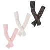 Women's Elastic Lace Sun Protection Sleeves, 3-Pair Set view 1
