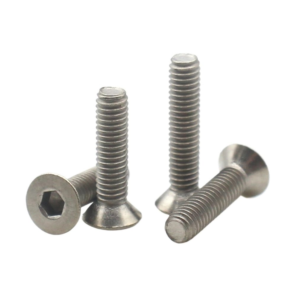 210 pcs M2 M2.5 M3 M4 M5 M6 M8 M10 DIN 7991 TA2 Pure Titanium Hex Socket Flat Countersunk Screws, L = 350 mm (15 mm, M3, 10 pcs)