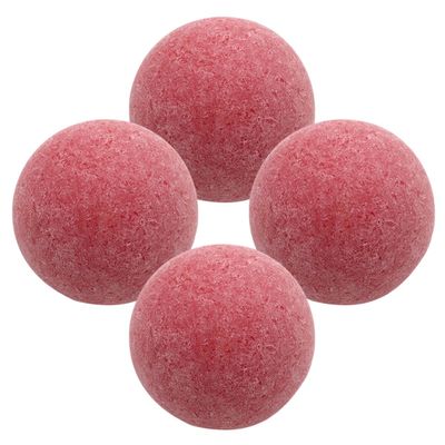 Artibetter World Cup Party Decor, 4-Pack 36 mm Red Resin Foosball Balls with Improved Grip for Home and School