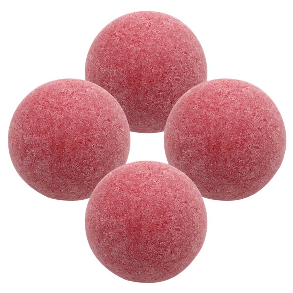 Artibetter World Cup Party Decor, 4-Pack 36 mm Red Resin Foosball Balls with Improved Grip for Home and School