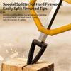 Handheld Manual Wood Splitter with Ergonomic Handles view 3