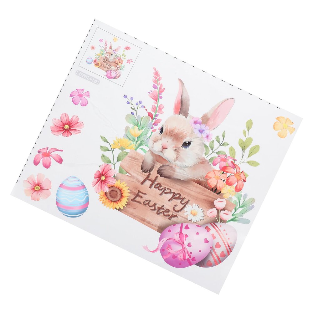 POPETPOP Self-Adhesive Easter Wall Sticker for Toilet Seat