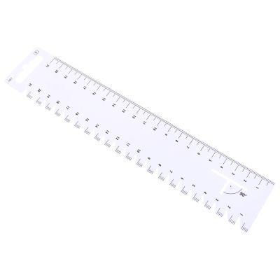 jojofuny Plastic Patchwork Ruler with Marking Function