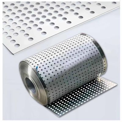 Perforated Stainless Steel Sheet, 8 mm Holes