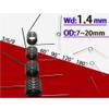 V-Shaped Return Springs, 1.4 mm Right-Hand Torsion Springs, 65Mn Steel, 4-Pack view 3