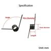 V-Shaped Return Springs, 1.4 mm Right-Hand Torsion Springs, 65Mn Steel, 4-Pack view 4