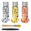 QAWSAF 3-Piece Gold Leaf Bottle Set view 1