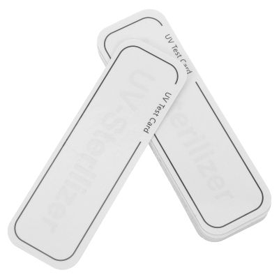 WESIEVYA 10-Pack White PVC UV Intensity Test Cards