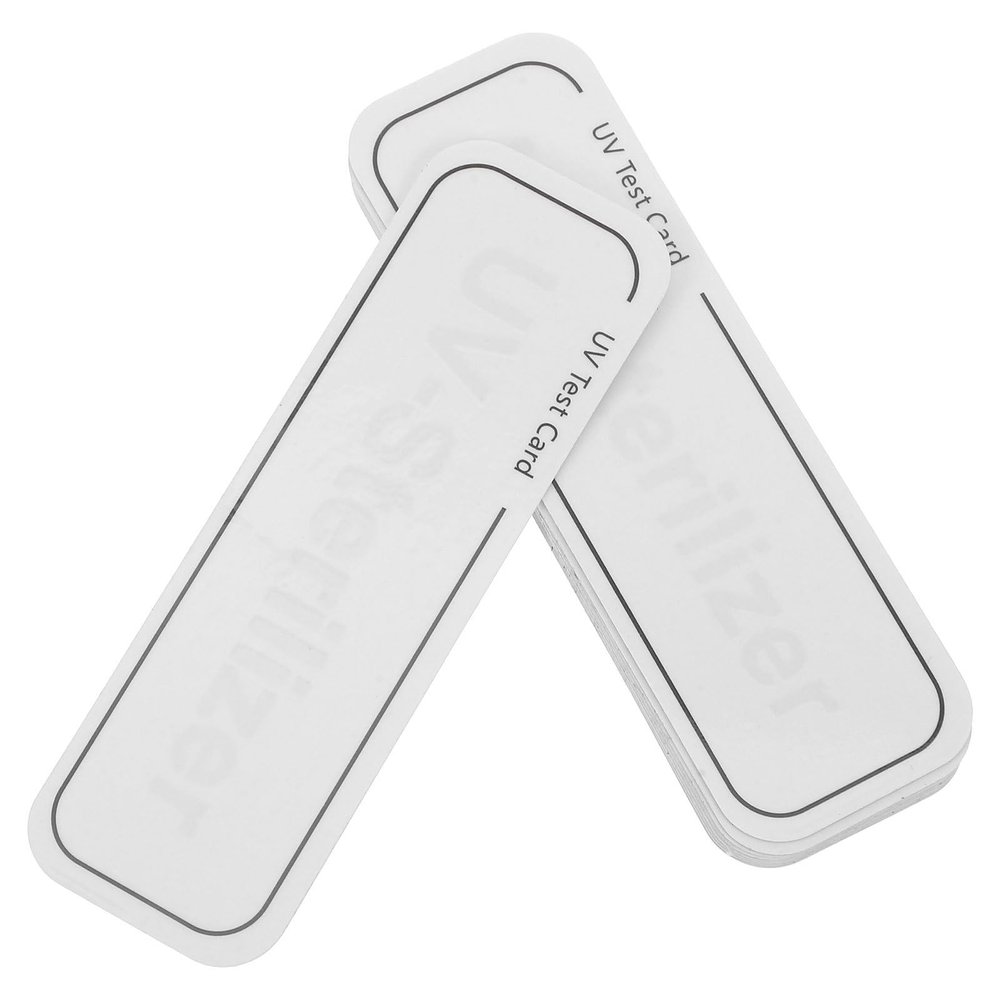 WESIEVYA 10-Pack White PVC UV Intensity Test Cards