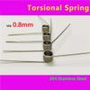 V-Shaped 304 Stainless Steel Return Springs, Right-Hand Torsion Springs, 0.8 mm, Pack of 5 (4.8 mm × 5 mm × 90°) view 3