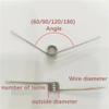 V-Shaped 304 Stainless Steel Return Springs, Right-Hand Torsion Springs, 0.8 mm, Pack of 5 (4.8 mm × 5 mm × 90°) view 4
