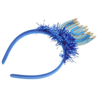 HAKIDZEL Chanukkah Blue Fabric and Plastic Headband