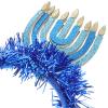 HAKIDZEL Chanukkah Blue Fabric and Plastic Headband view 3