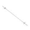 HOMSFOU 50 cm Stainless Steel Hanging File Rail with Mounting Brackets view 1
