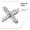 HOMSFOU 50 cm Stainless Steel Hanging File Rail with Mounting Brackets view 2