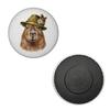 Capybara with Alpine Hat Magnet view 2