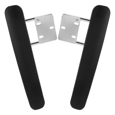NULYLU Armrests with Easy Installation, 2-Piece Set, Stainless Steel and PP, for Office Chairs