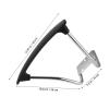 NULYLU Armrests with Easy Installation, 2-Piece Set, Stainless Steel and PP, for Office Chairs view 2