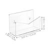 HOODANCOS Acrylic Desktop Mail Organizer for Office and Retail view 2