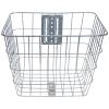 Silver Sturdy Front Bicycle Basket Made of Iron Wire view 1