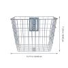 Silver Sturdy Front Bicycle Basket Made of Iron Wire view 2