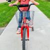 Silver Sturdy Front Bicycle Basket Made of Iron Wire view 4