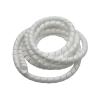 Cable Management Wire, 2 m Spiral Cable Sleeve, Black and White, ID 8–18 mm (White, ID 14 mm) view 1