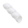 Cable Management Wire, 2 m Spiral Cable Sleeve, Black and White, ID 8–18 mm (White, ID 14 mm) view 2
