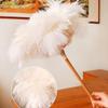 Schlampe Ostrich Feather Duster with Wooden Handle, Black view 2